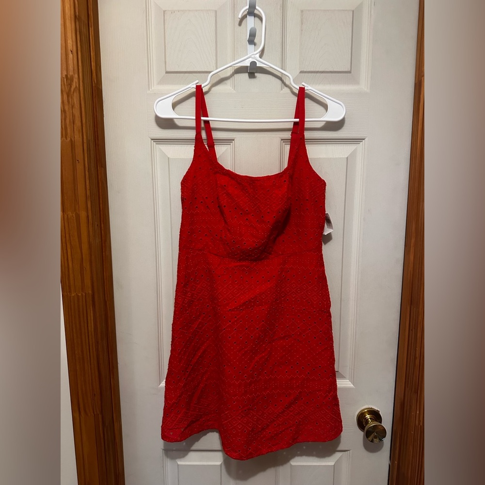 Old Navy Red Spaghetti Strap Sundress Mini